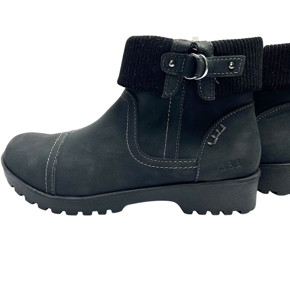 JBU by Jambu Womens Karissa Encore Black Zipper Water‎ Resistant Booties 7m